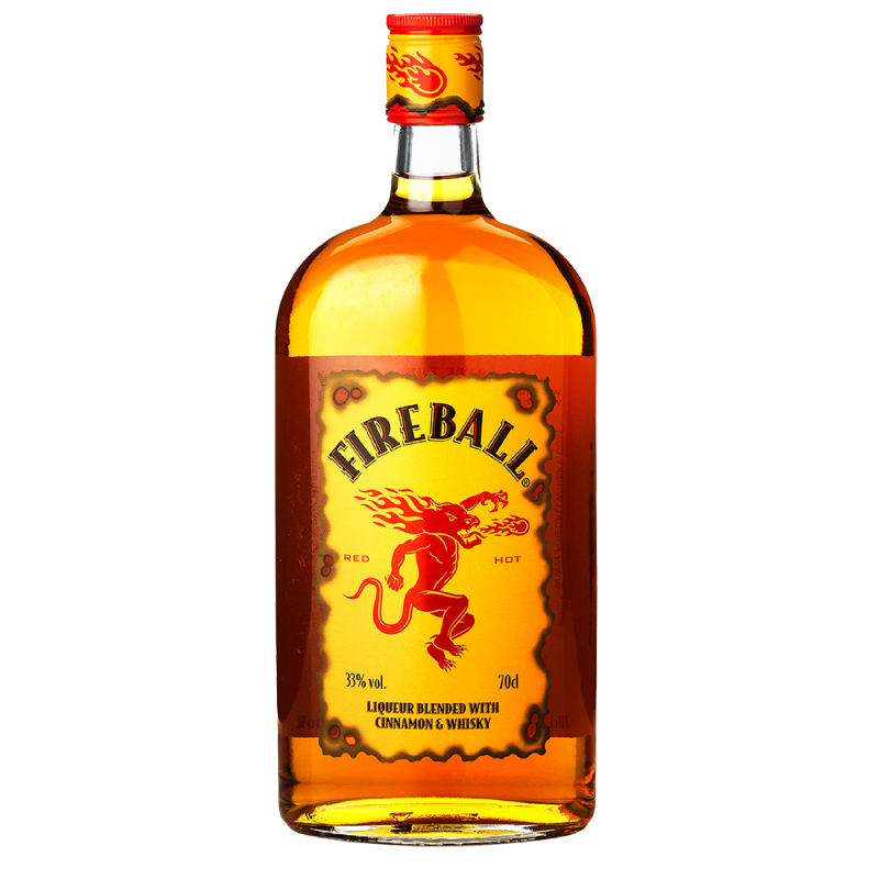 Som regel At regere Insister Fireball Cinnamon Whisky Liqueur 33% 70 cl.